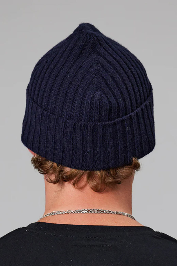 Just Another Fisherman Skipper Merino Beanie Navy