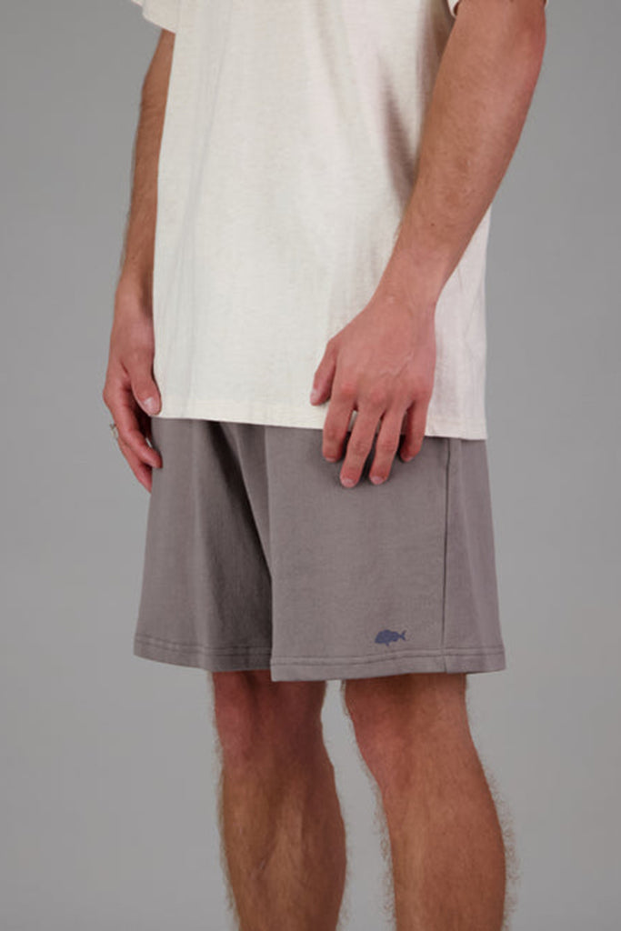 Grey hot sale trackie shorts