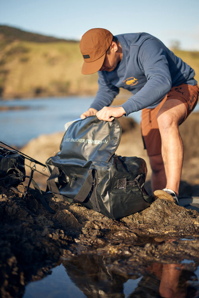 Just Another Fisherman Voyager Duffle Black