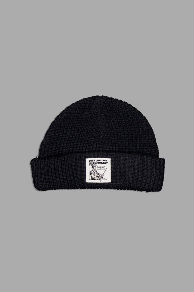 Just Another Fisherman Mini Quality Goods Beanie Black