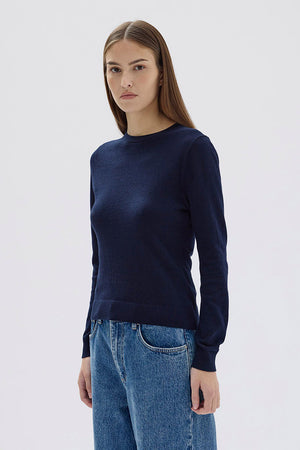 Assembly Maddy Light Weight Cotton Cashmere Top Ink