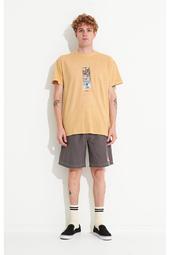 Misfit Hong Kong Garden 50-50 SS Tee Pigment Tan