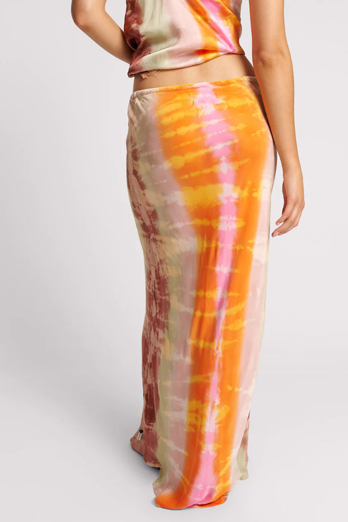 One Teaspoon Mirage Hand Dyed Slip Skirt Multi