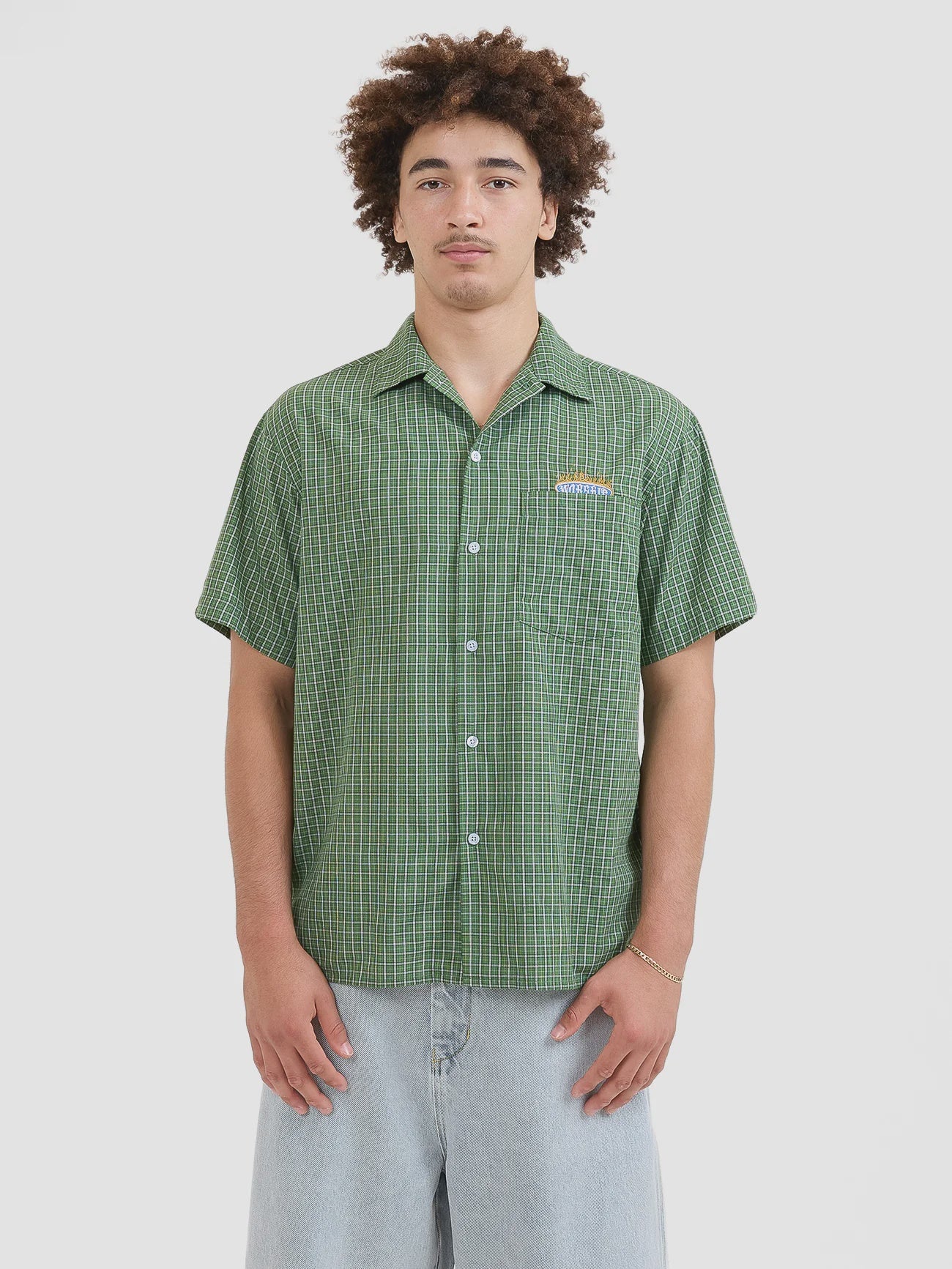 Worship Eternal  Short Sleeve Shirt Artichoke Green