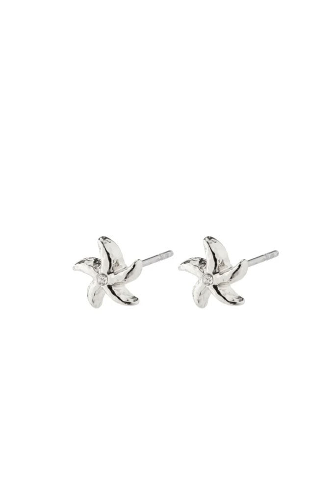 Pilgrim Oakley Recycled Starfish Earrings - Silver Plated