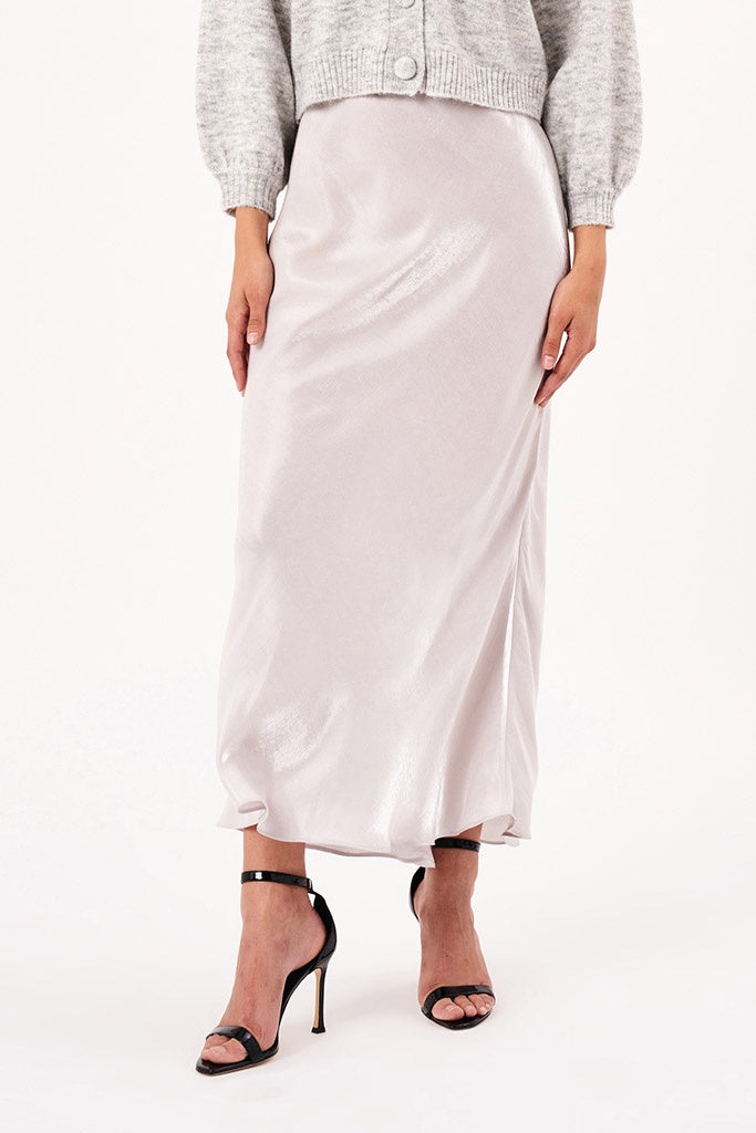 Rollas Slip Skirt Pearl Silver