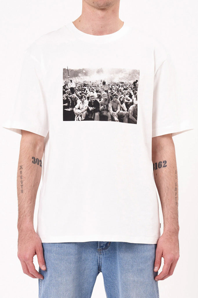 Rollas Crowd Tee White