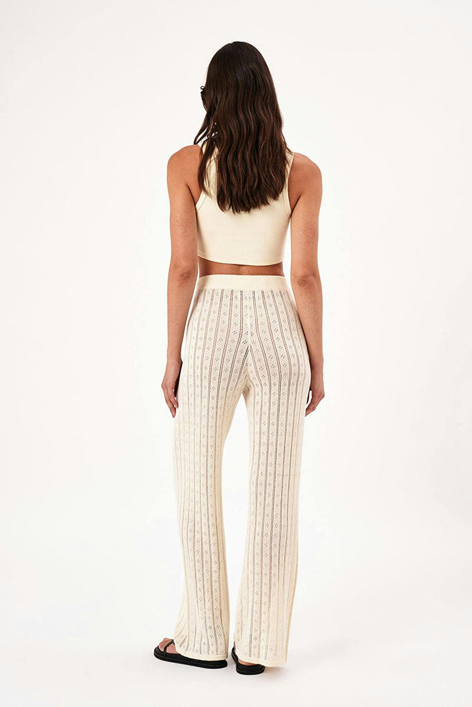 Rollas Milan Knit Pant Buttercream