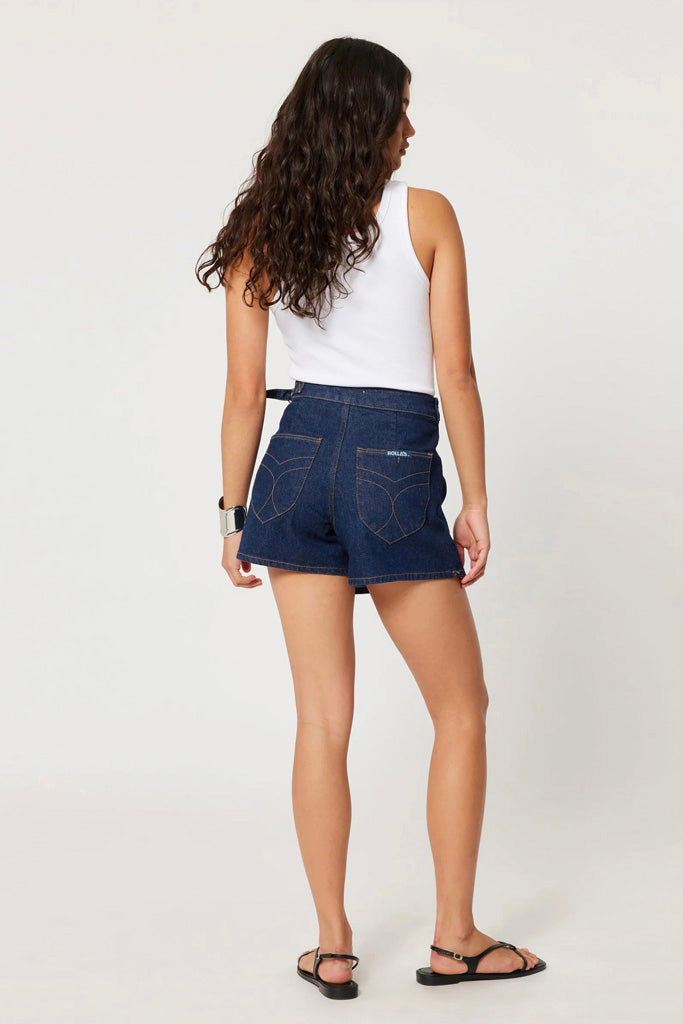 Rollas Skort True Rinse Denim
