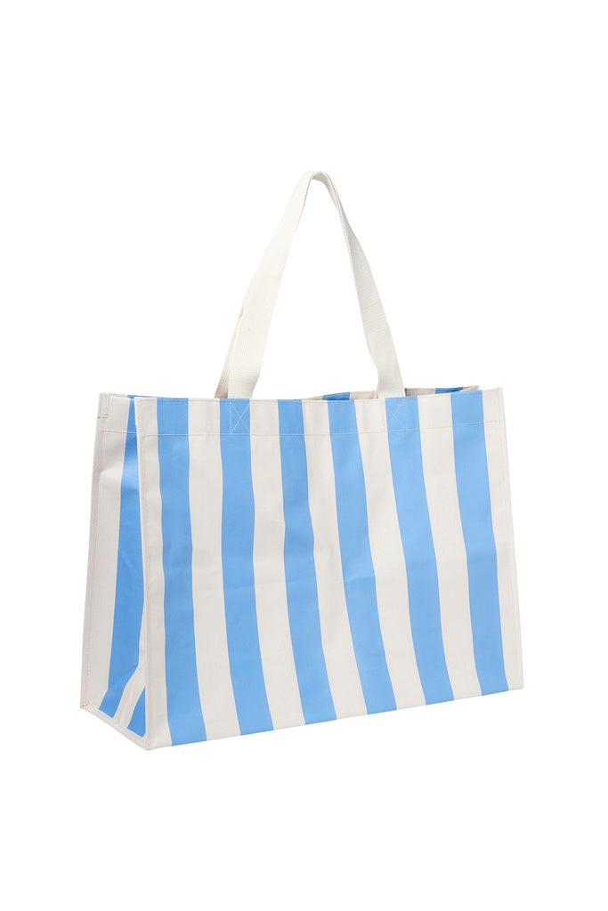 SunnyLife Carryall Beach Bag Le Weekend Mid Blue Cream