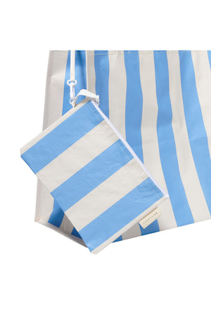 SunnyLife Carryall Beach Bag Le Weekend Mid Blue Cream