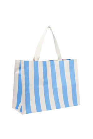 SunnyLife Carryall Beach Bag Le Weekend Mid Blue Cream