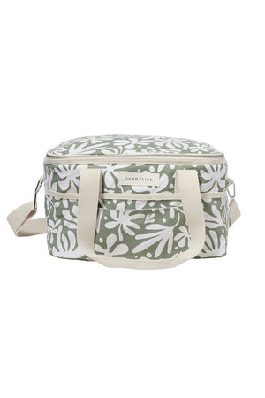 SunnyLife Canvas Cooler Bag The Vacay Olive