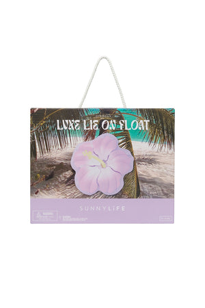 SunnyLife Luxe Lie-On Float Hibiscus Pastel Lilac