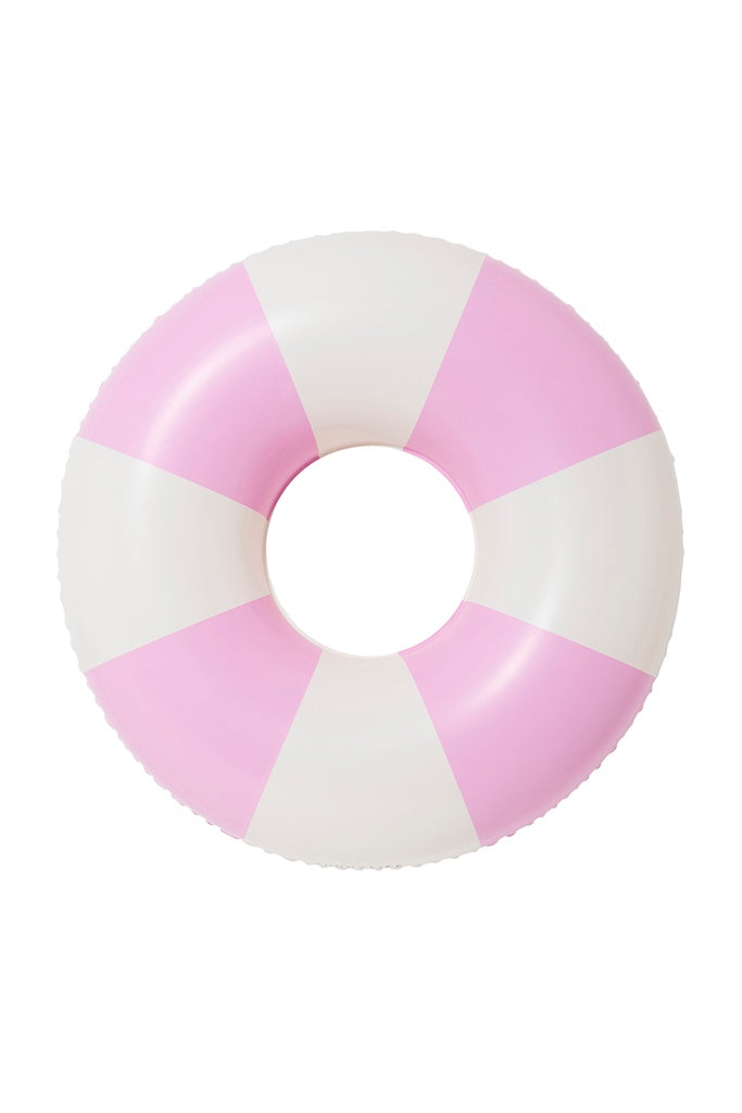 SunnyLife Tube Pool Ring Bubblegum Pink Stripe