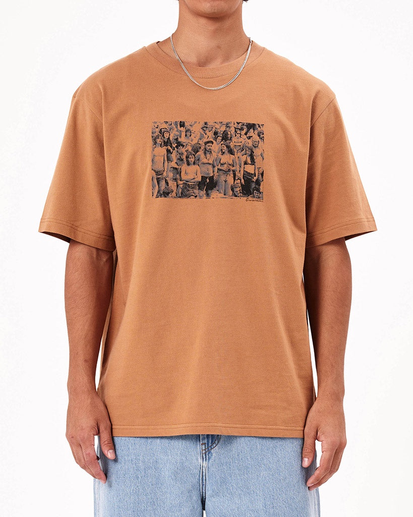 Rollas Sunset Crowd Tee Bronze