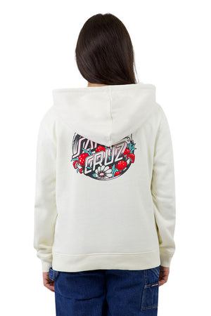 Santa Cruz Mushroom Wave Dot Splice Hoodie Cream