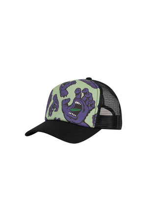 Santa Cruz Youth Crowded Hand Trucker Cap Sage