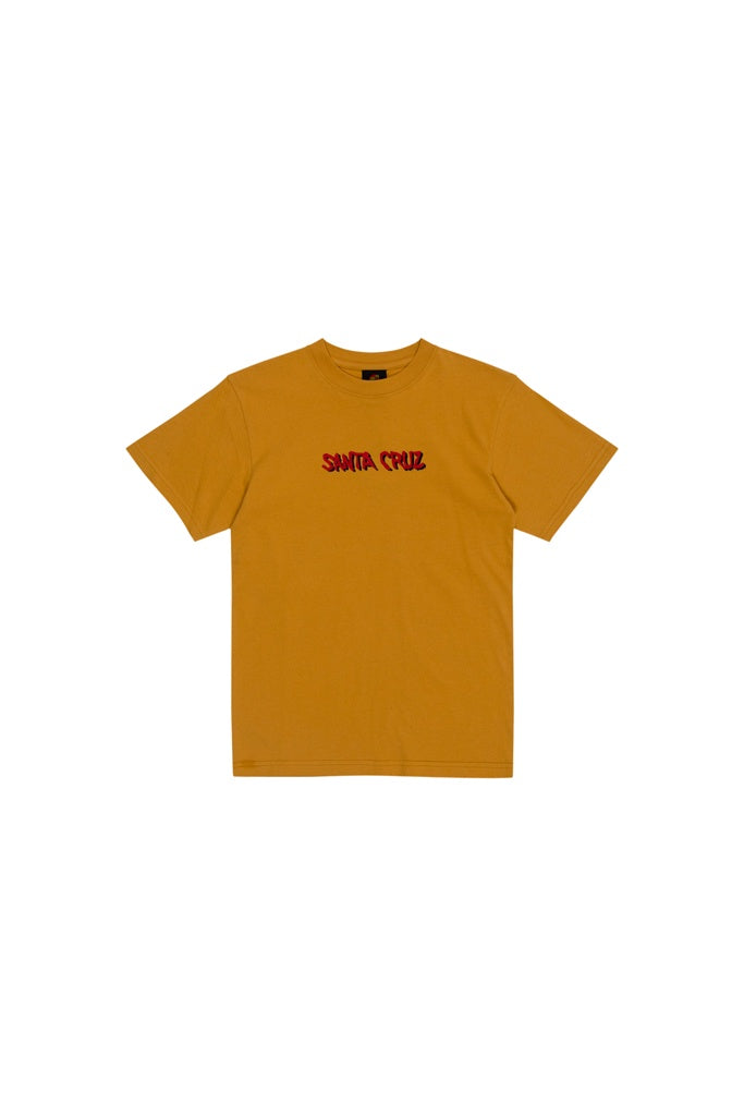 Santa Cruz Youth Screaming Wave Front Tee Tan