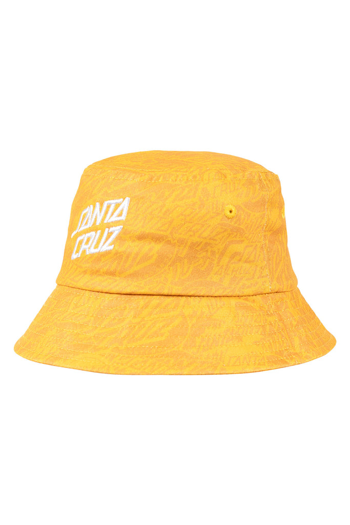 Santa Cruz Youth Bold Stack Bucket Hat Yellow