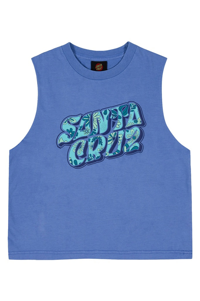 Santa Cruz Youth Vibes Fill Front Muscle Blue