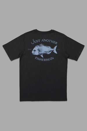 Just Another Fisherman Snapper Logo Tee - Black/Blue