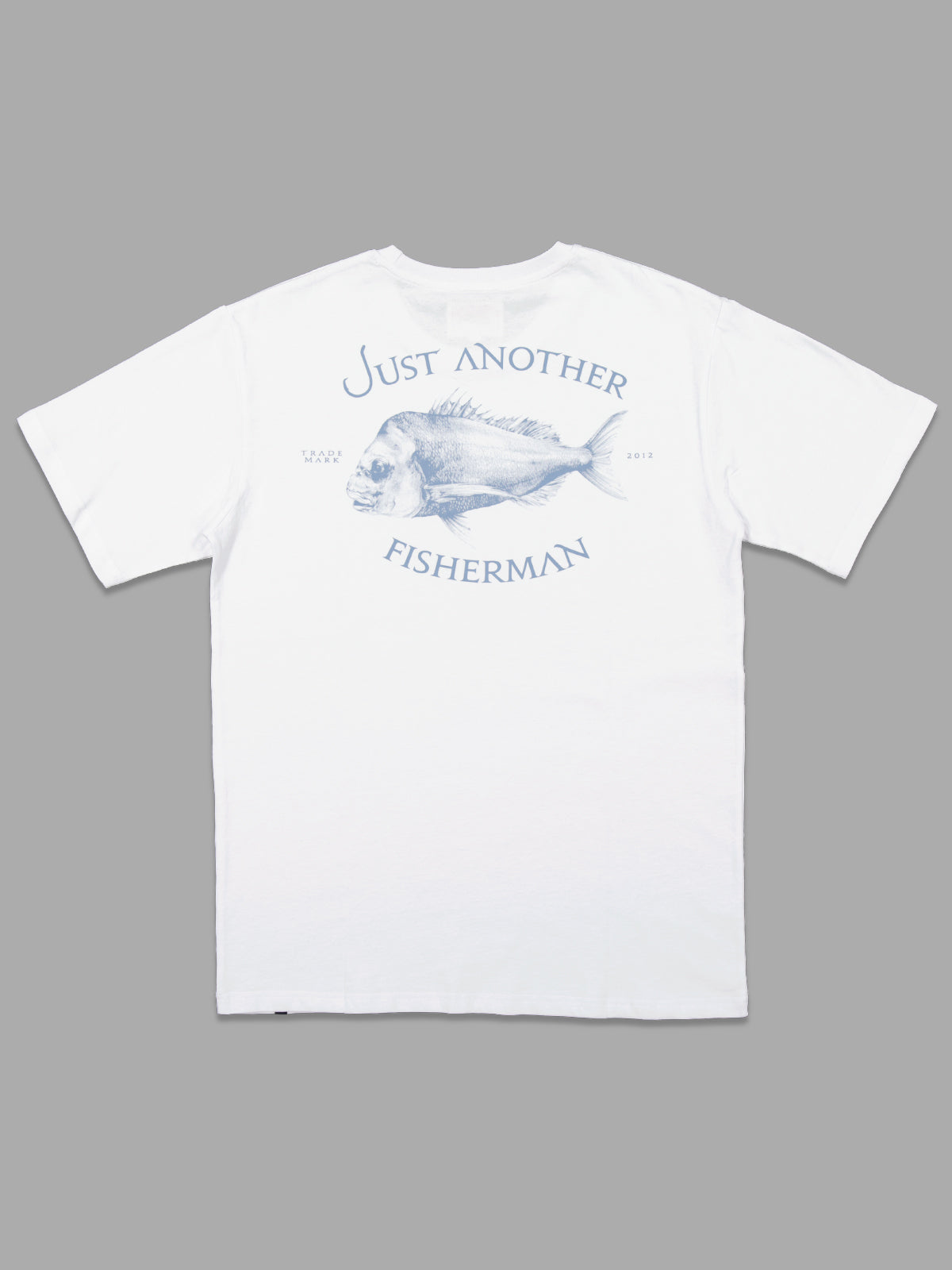 Just Another Fisherman Snapper Logo Tee White/Blue