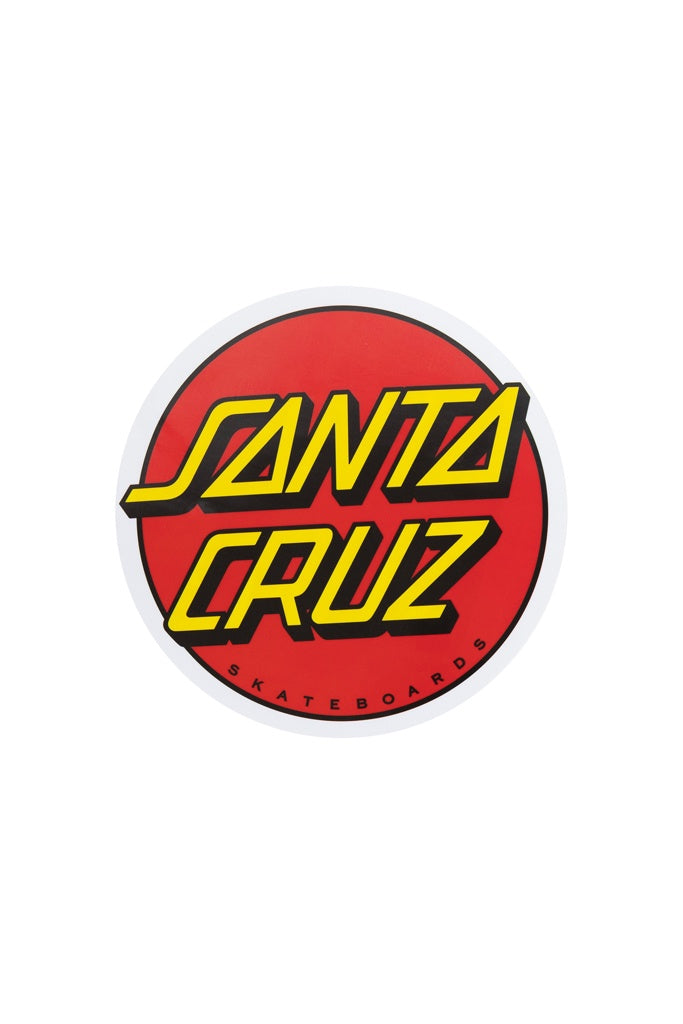 Santa Cruz Youth Classic Dot Large Sticker Red