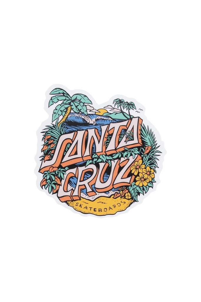 Santa Cruz Youth Aloha Dot Sticker Gold