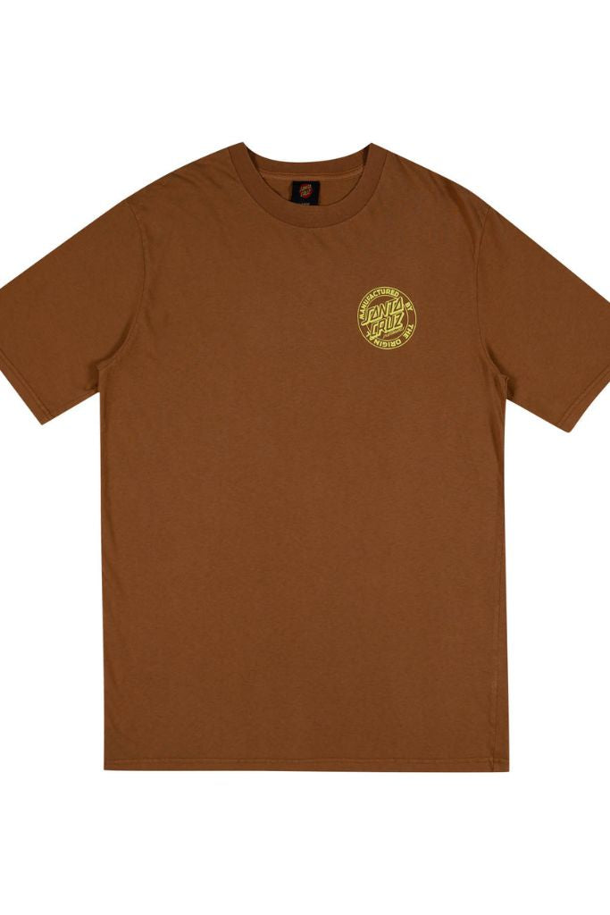 Santa Cruz OS Mfg Dot Tee Brown