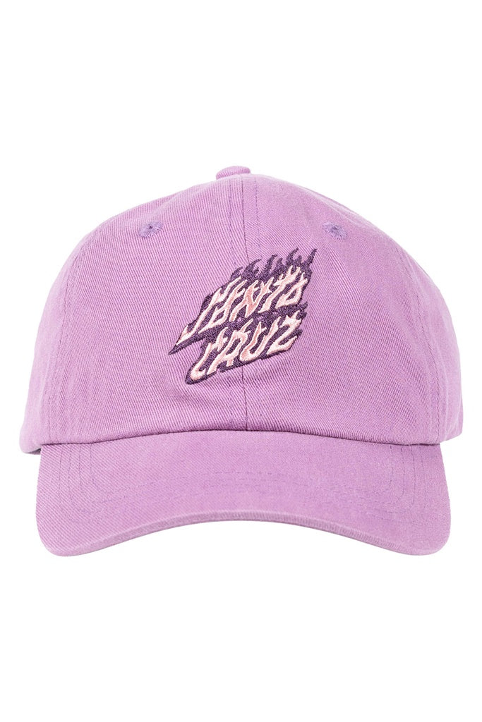 Santa Cruz Youth Flaming Stack Cap Purple