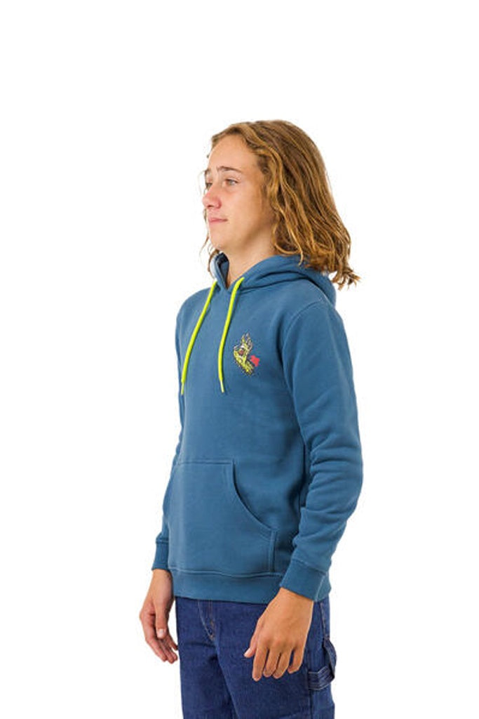 Santa Cruz Youth  Melting Hand Hoodie Vintage Blue