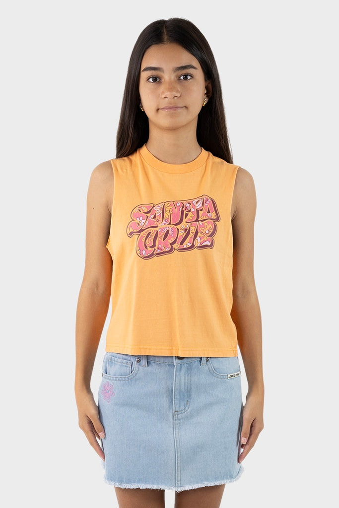 Santa Cruz Youth Vibes Fill Front Muscle Orange