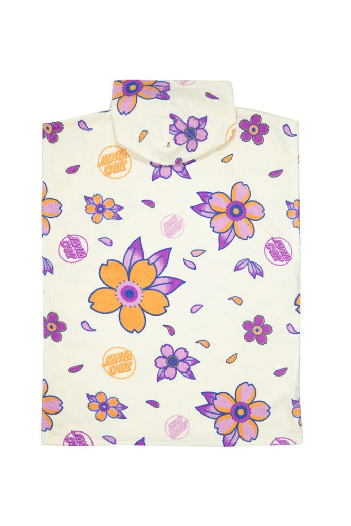 Santa Cruz Youth Blooming Opus Dot Hooded Towel Off-White