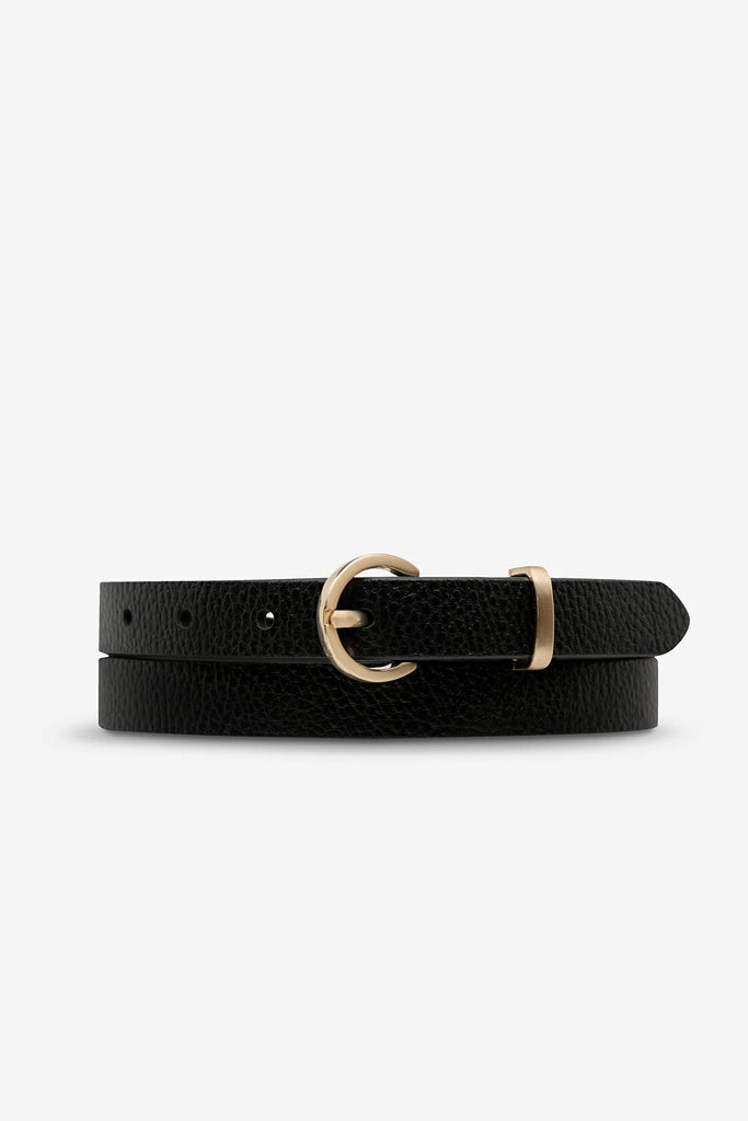 Status Anxiety Happens All The Time Belt Black Gold