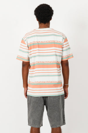 T&C Kohala Stripe Tee Bone