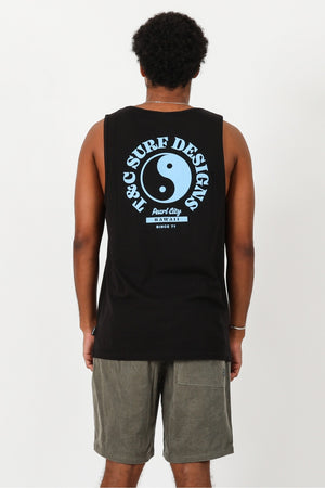 T&C Sunset Singlet Black