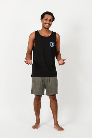 T&C Sunset Singlet Black