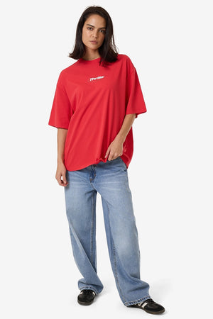 Thrills Arena Oversized Tee Flame Red