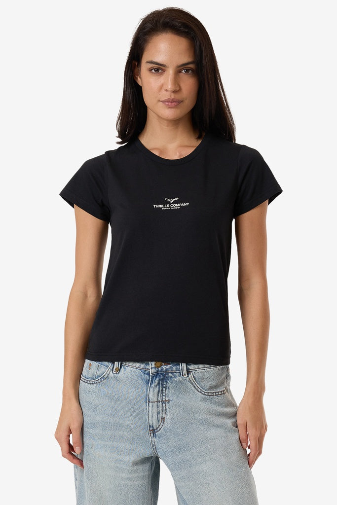 Thrills Emblem Of Strength Everyday Tee Washed Black