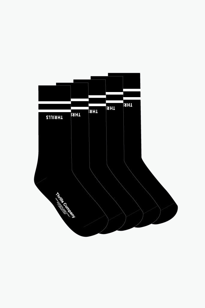 Thrills Minimal Thrills 5 Pack Sock Black