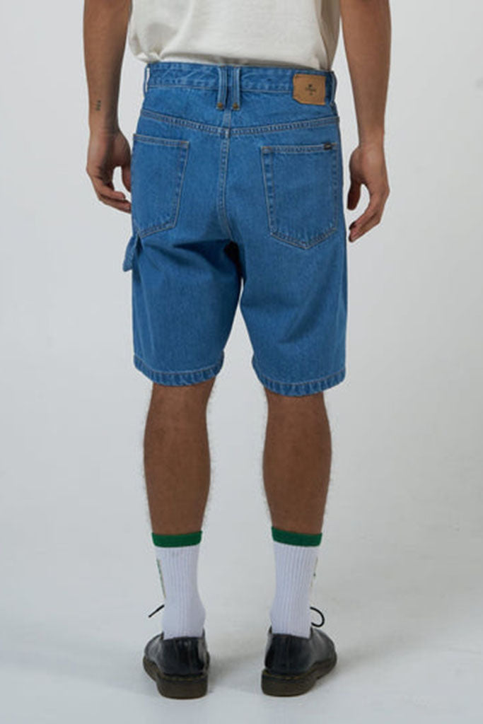 Thrills Big Slacker Denim Short Peel Blue