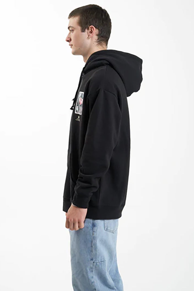 Thrills Cortex Zip Hood Fleece Black