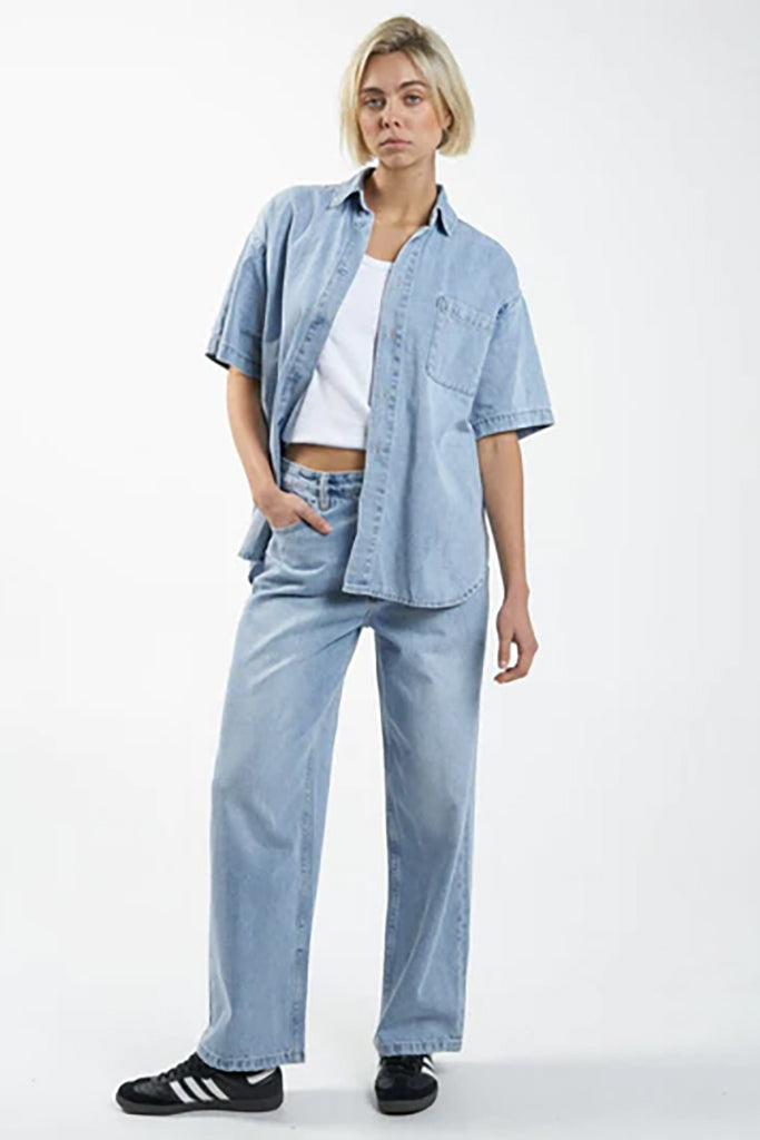 Thrills Eliza Denim Shirt Endless Blue