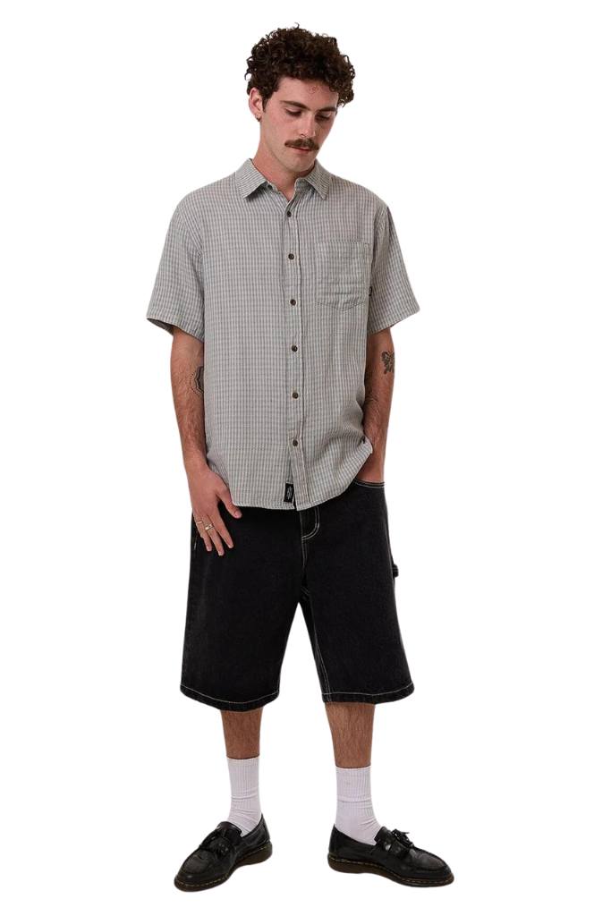 Thrills Ever Short Sleeve Shirt Stormy Sea