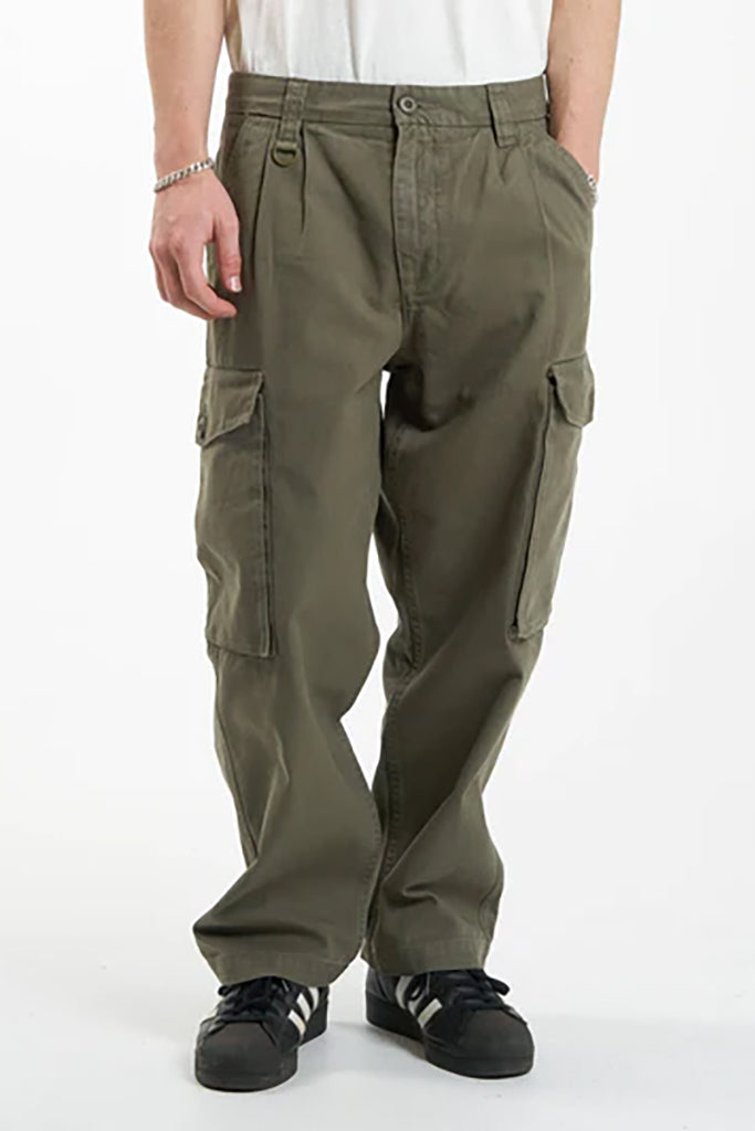 Thrills Issued Big Slacker Cargo Pant Mild Army