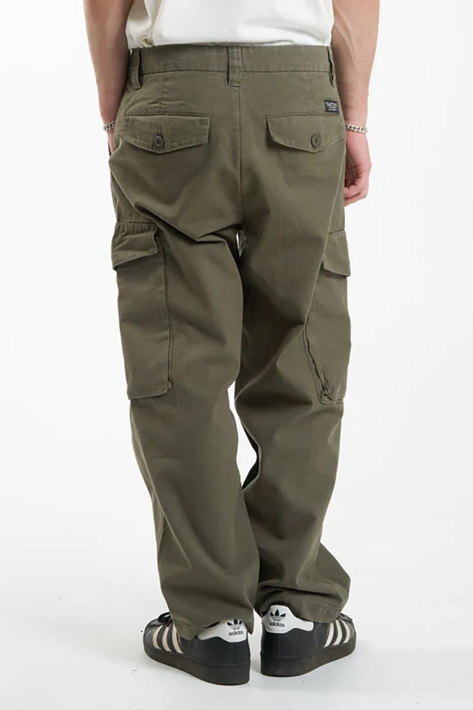 Thrills Issued Big Slacker Cargo Pant Mild Army