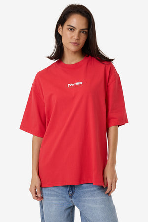 Thrills Arena Oversized Tee Flame Red