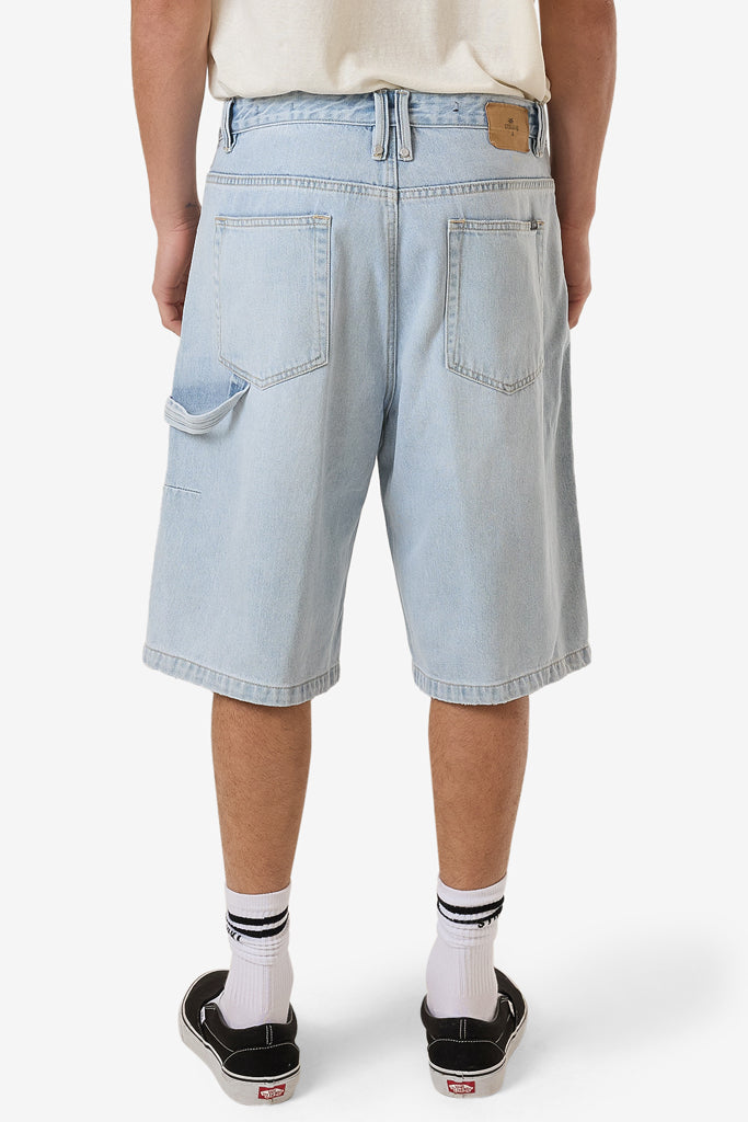 Thrills Big Slacker Denim Short Ether Blue