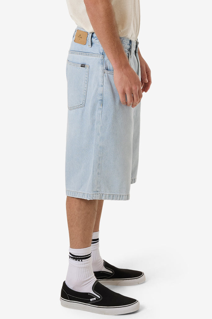 Thrills Big Slacker Denim Short Ether Blue